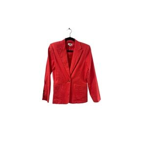 Evereve Linen Blazer - Poppy